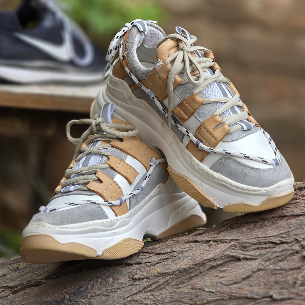 Size 7 New Boom Cement Sneakers (USED) | Ghazali Style