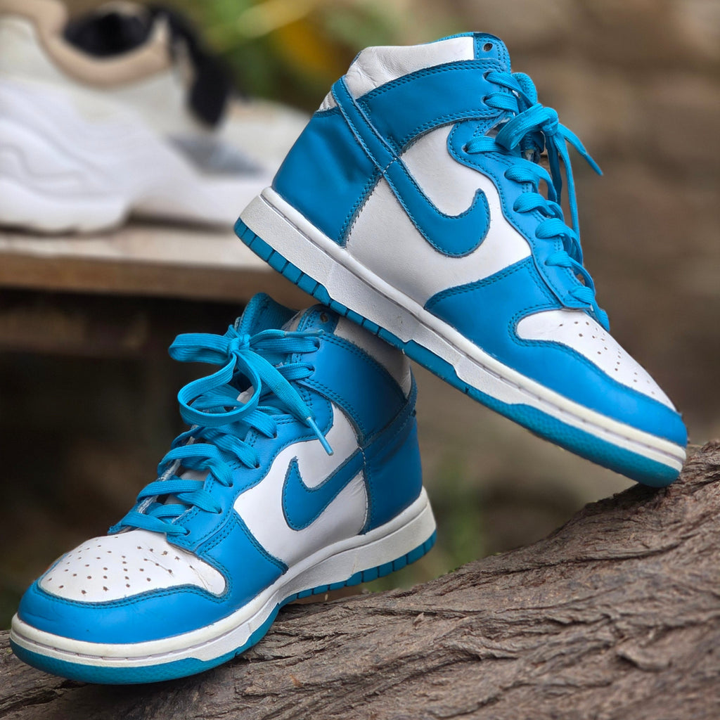 Size 5.5 Nike Dunk High “Laser Blue” Sneakers – USED | Ghazali Style