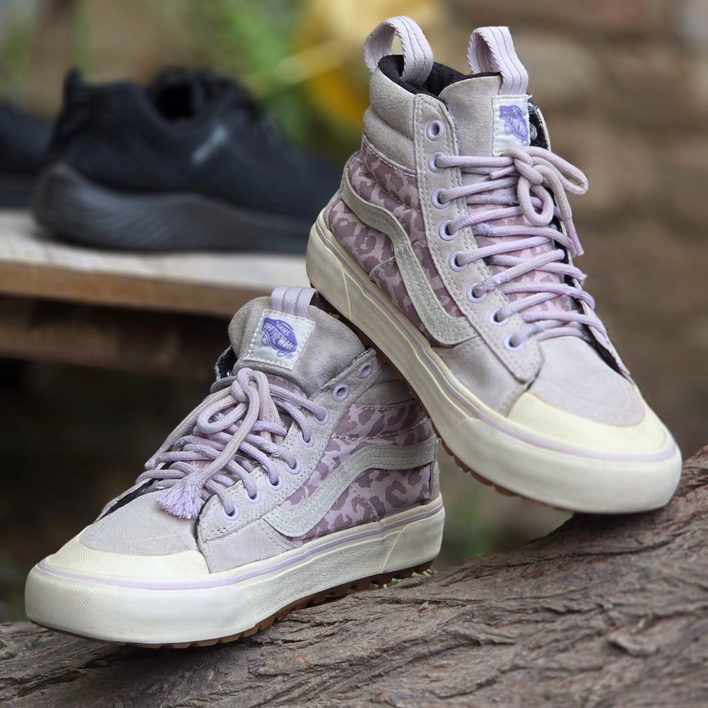 Size 6.5 Vans SK8-Hi MTE-2 Orchid Ice Leopard (Women’s) | USED | Ghazali Style