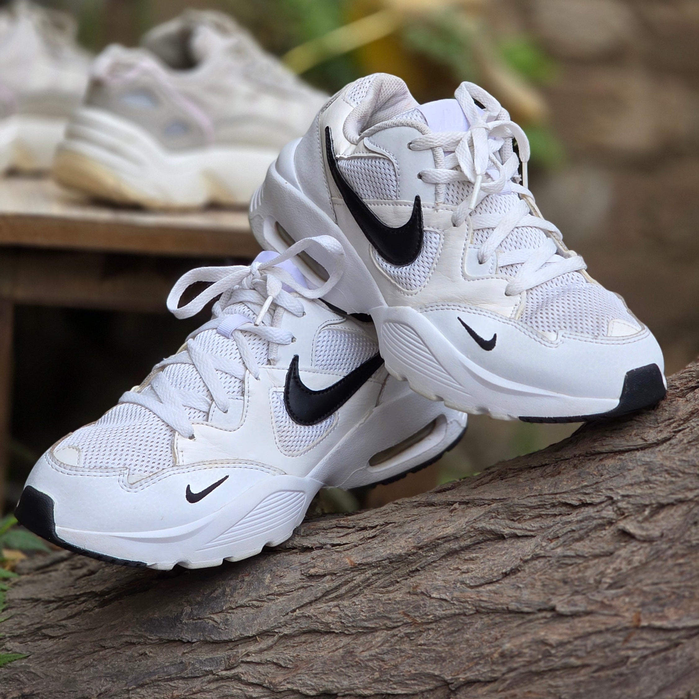 Size 8.5 Nike Air Max Fusion White Black – Men’s Sneakers | Ghazali Style