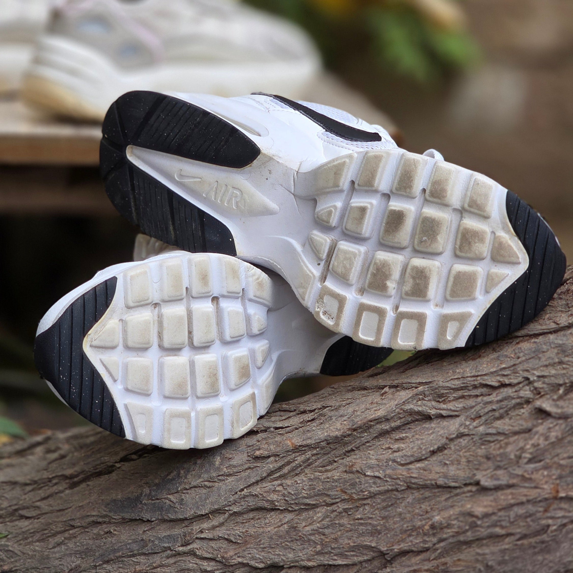 Size 8.5 Nike Air Max Fusion White Black – Men’s Sneakers | Ghazali Style