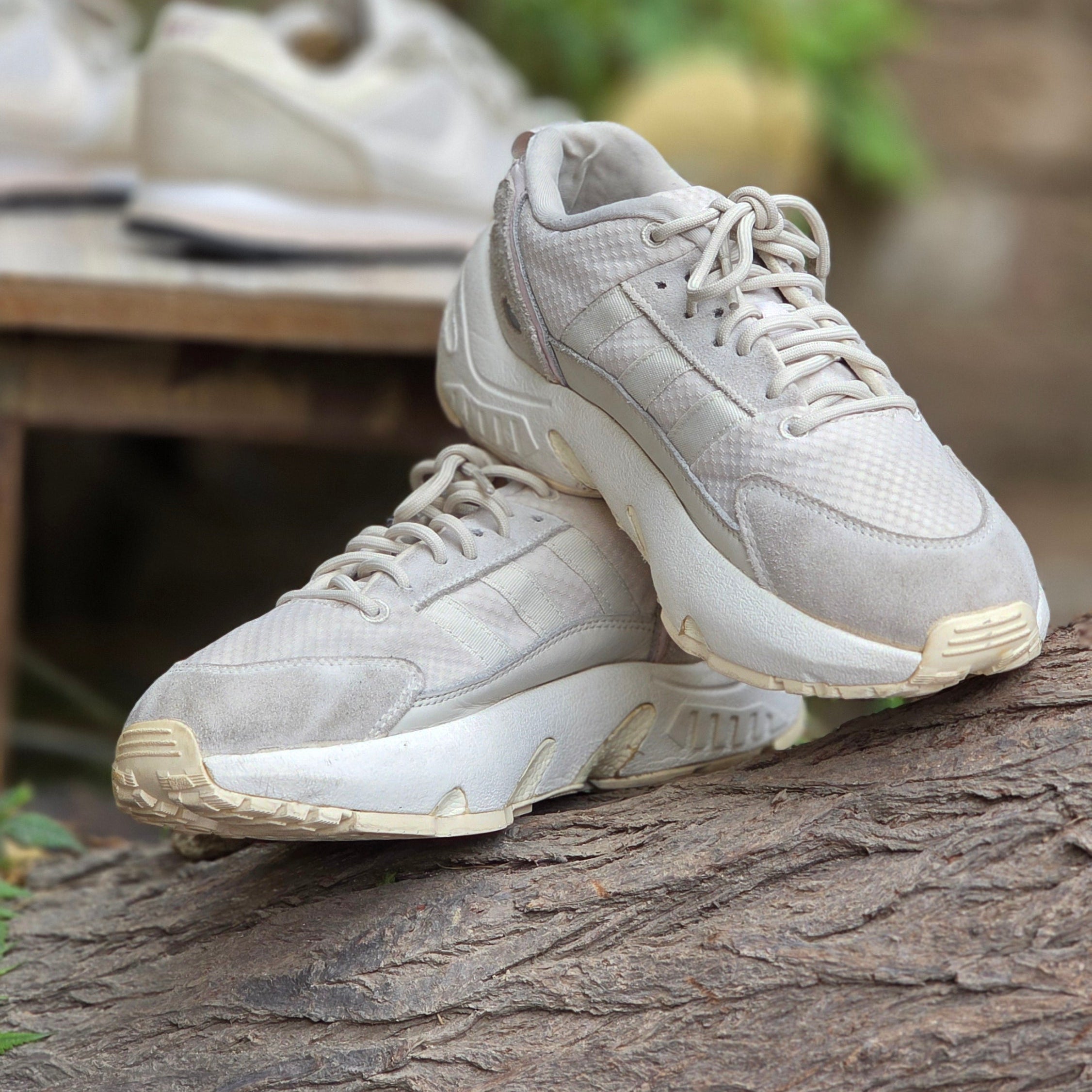 Size 6 Adidas Men's White & Cream Trainers (USED) | Ghazali Style