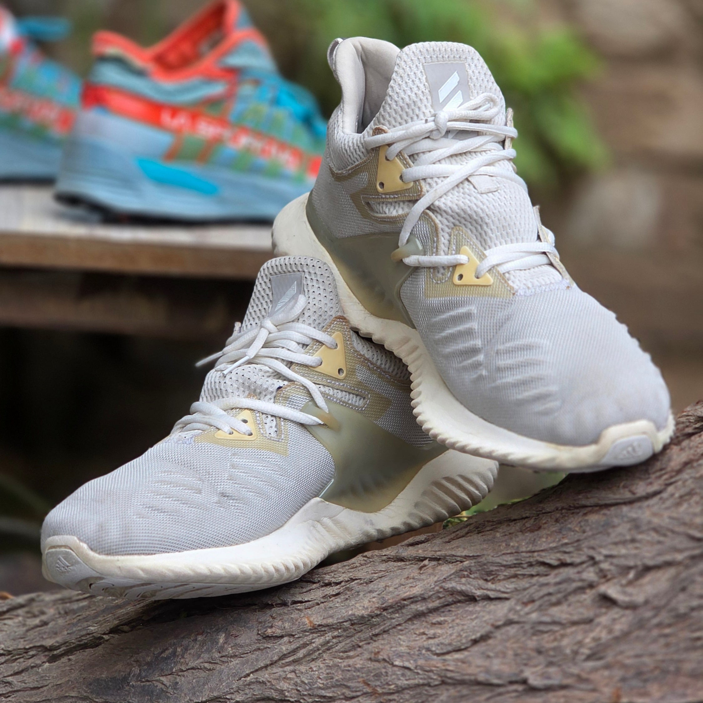 Size 8 Adidas Alphabounce Beyond Shoes White | USED | Ghazali Style