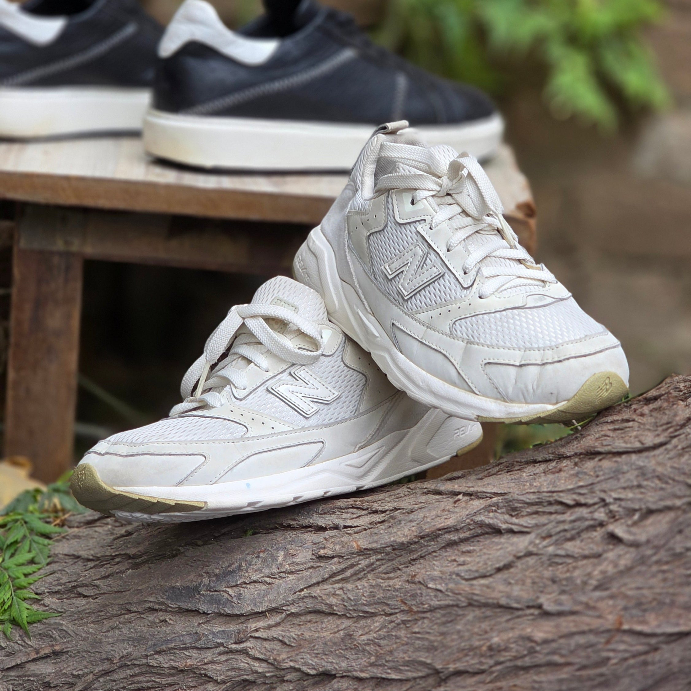 Size 7.5 New Balance Women’s 45X Series ‘White’ Sneakers | Ghazali Style