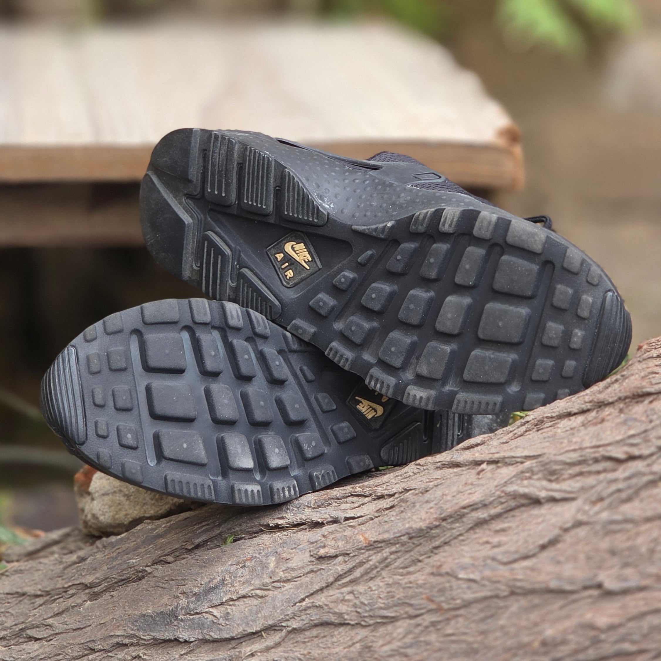 Size 5 Nike Air Huarache Run Ultra Black Dark Grey W